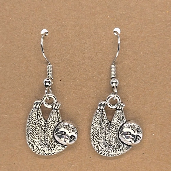 Jewelry - Sloth Charm Dangle Earrings